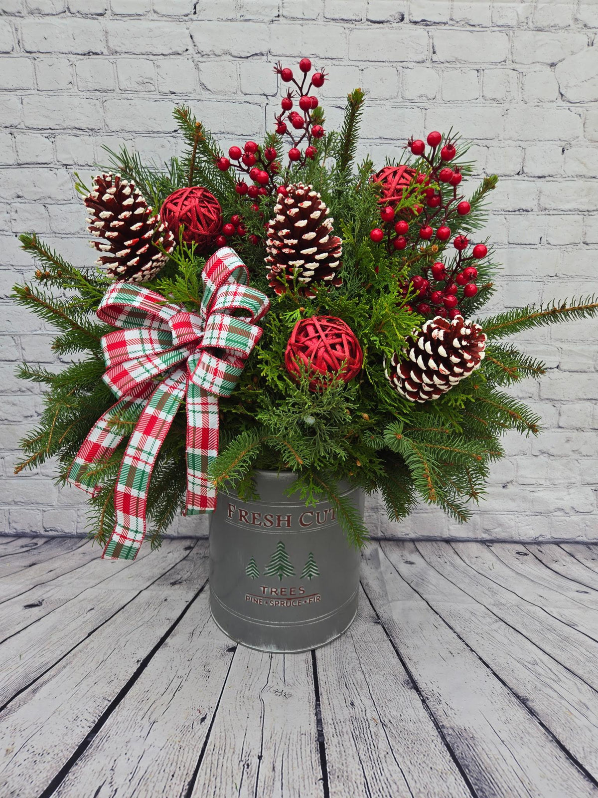 Fresh Cut Tree Tin Workshop Saturday, Nov 28, 10am