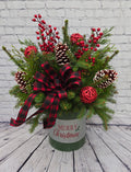 Green Merry Christmas Tin Workshop Sunday, Nov 29th, 2pm